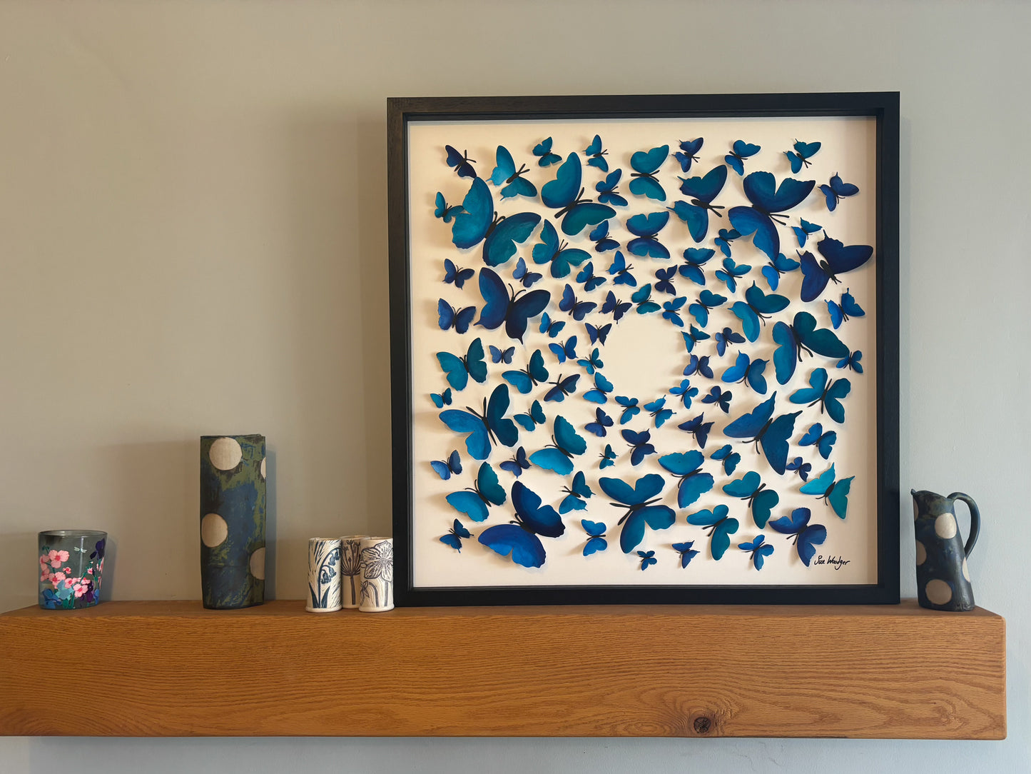 Blue Paper Butterflies -  Fly Free