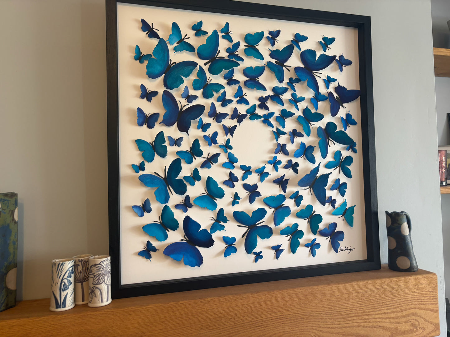 Blue Paper Butterflies -  Fly Free