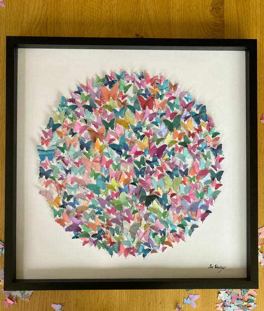 Large Paper Butterfly Circle