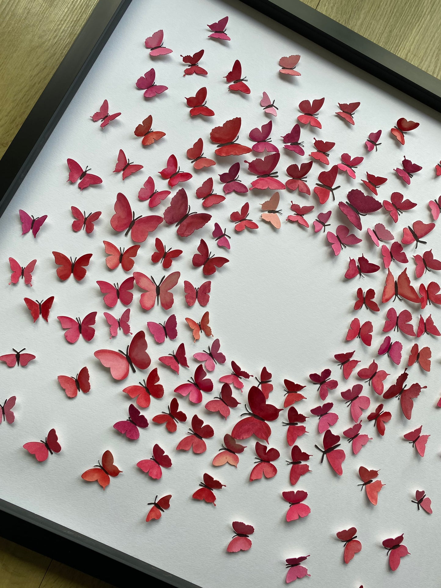 Pink Paper Butterflies -  the journey