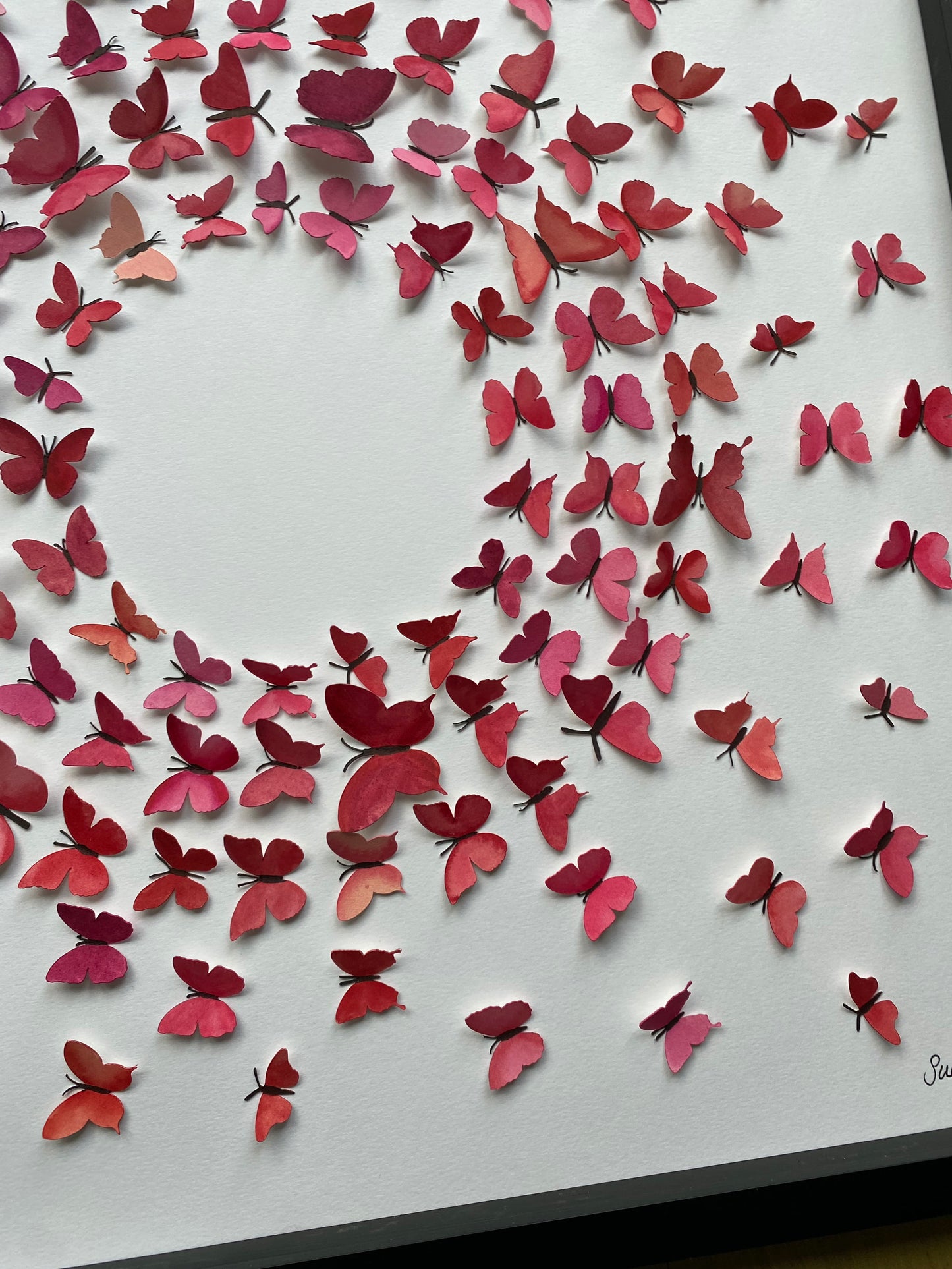 Pink Paper Butterflies -  the journey